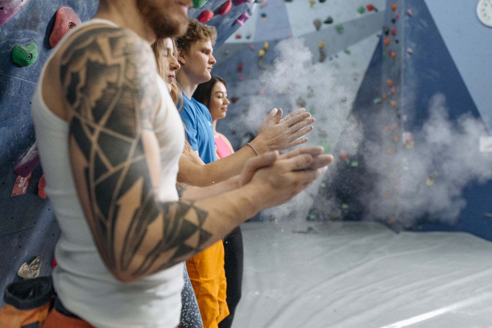 What happens at a climbing induction