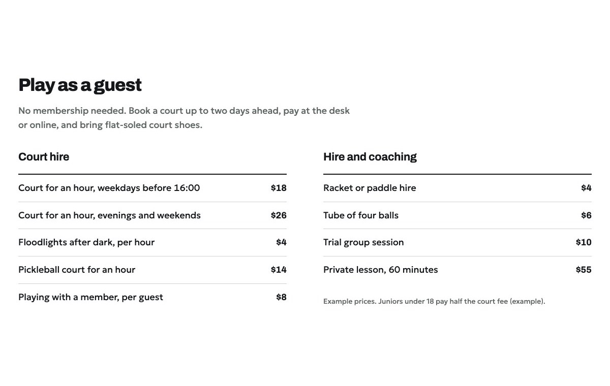 Guest fees