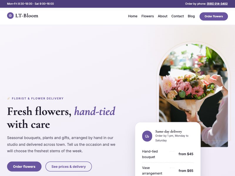 LT Bloom – Lavender colour style