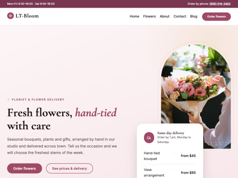 LT Bloom – Peony colour style