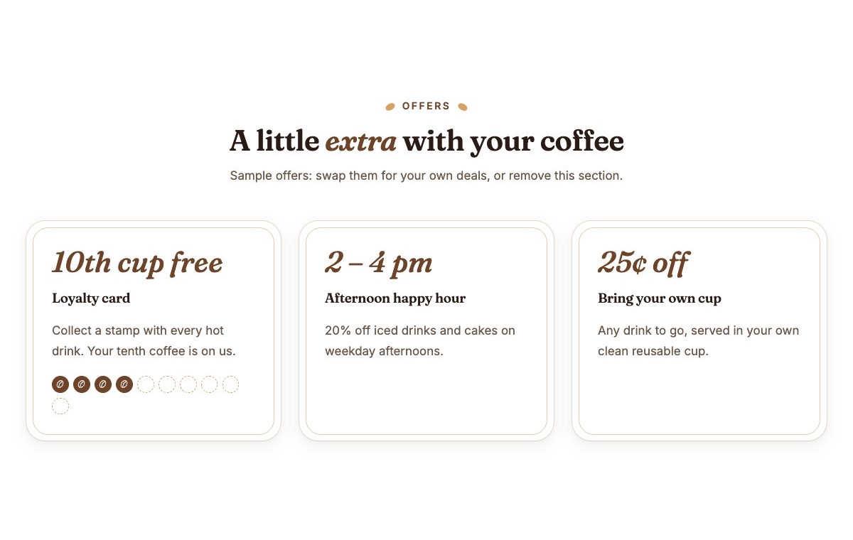 Offers and loyalty card