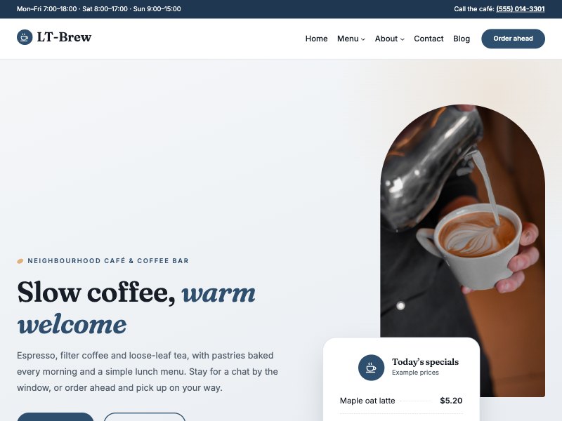 LT Brew – Cold Brew colour style