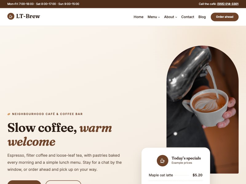 LT Brew – Default colour style