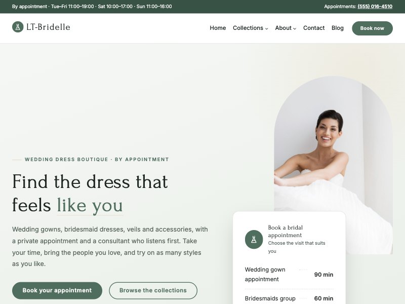 LT Bridelle – Eucalyptus colour style