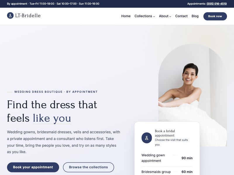 LT Bridelle – Midnight colour style