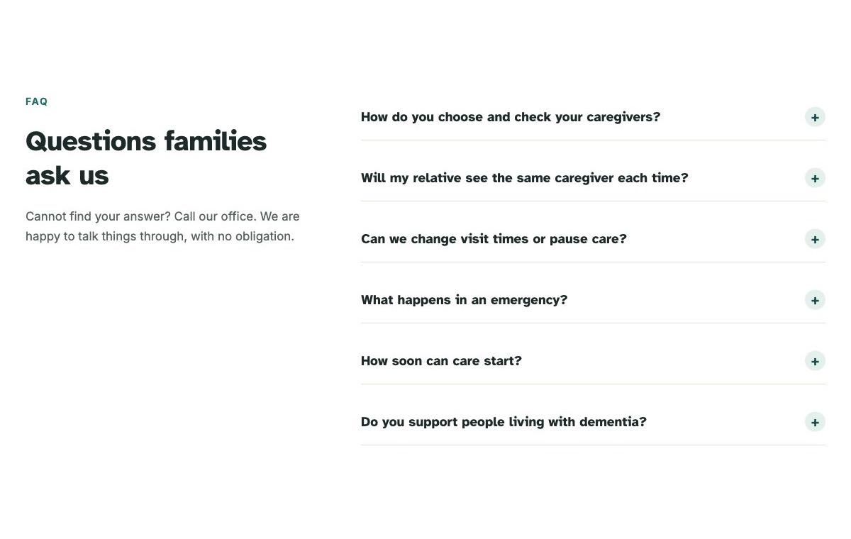 Questions families ask