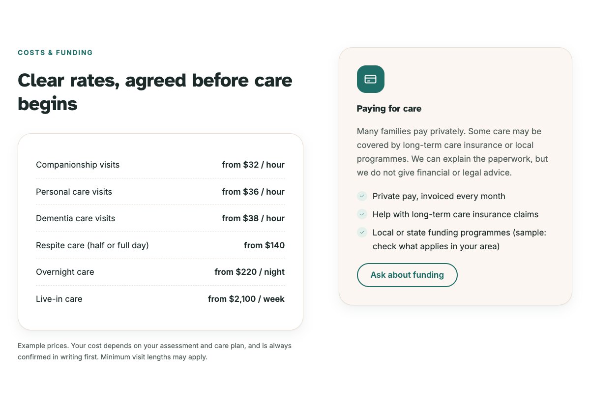 Costs and funding
