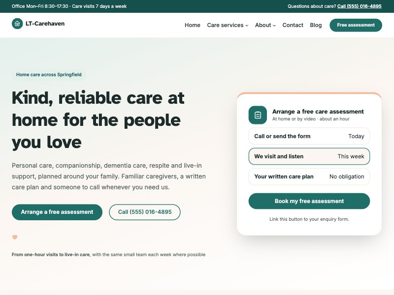 LT Carehaven – Default colour style