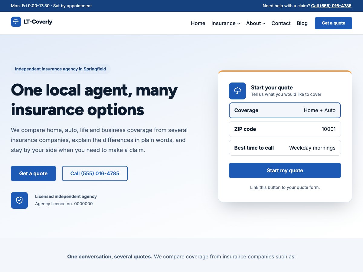 LT Coverly homepage