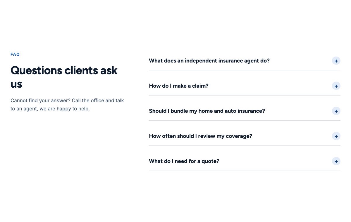 Insurance FAQ