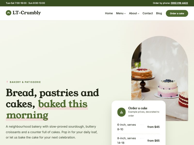 LT Crumbly – Pistachio colour style
