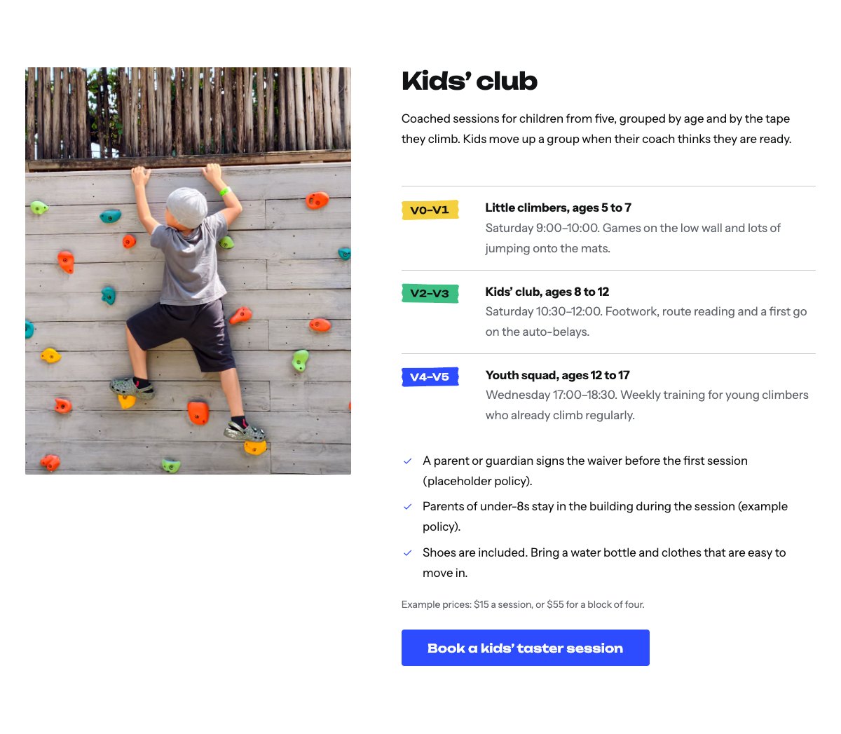 Kids’ club