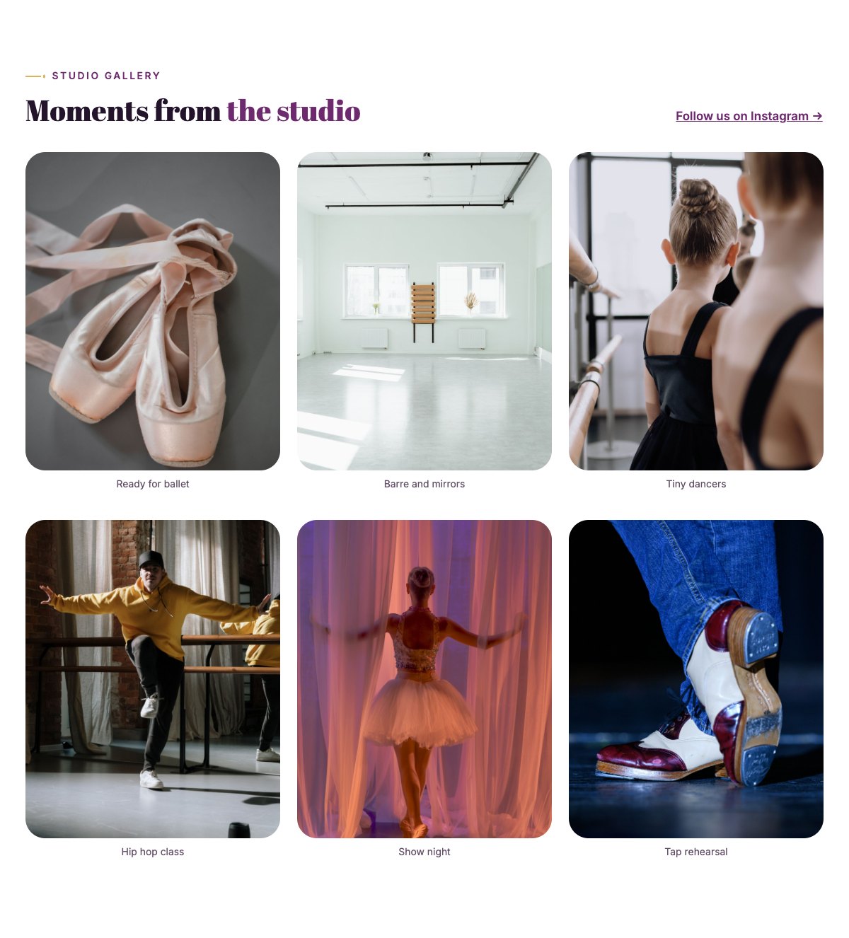 Studio gallery