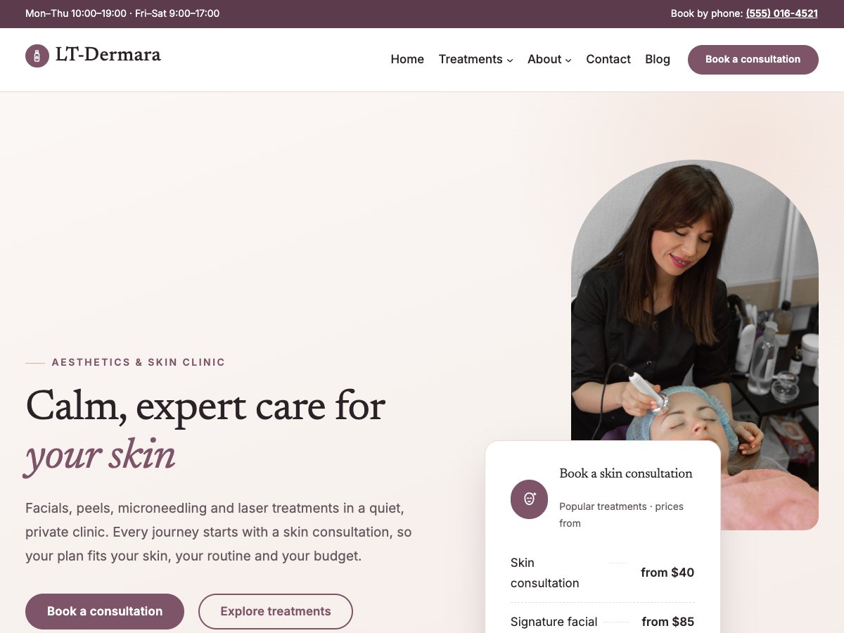 LT Dermara homepage