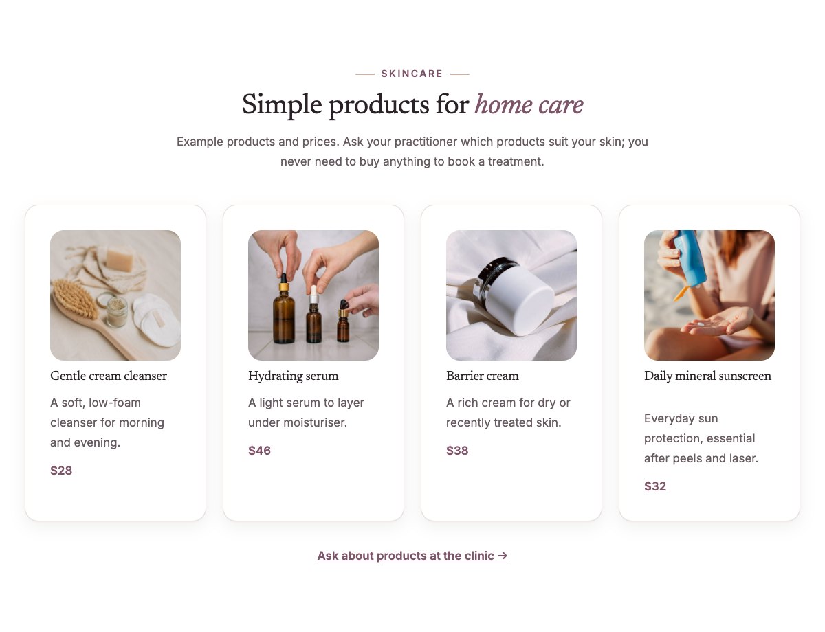 Skincare products