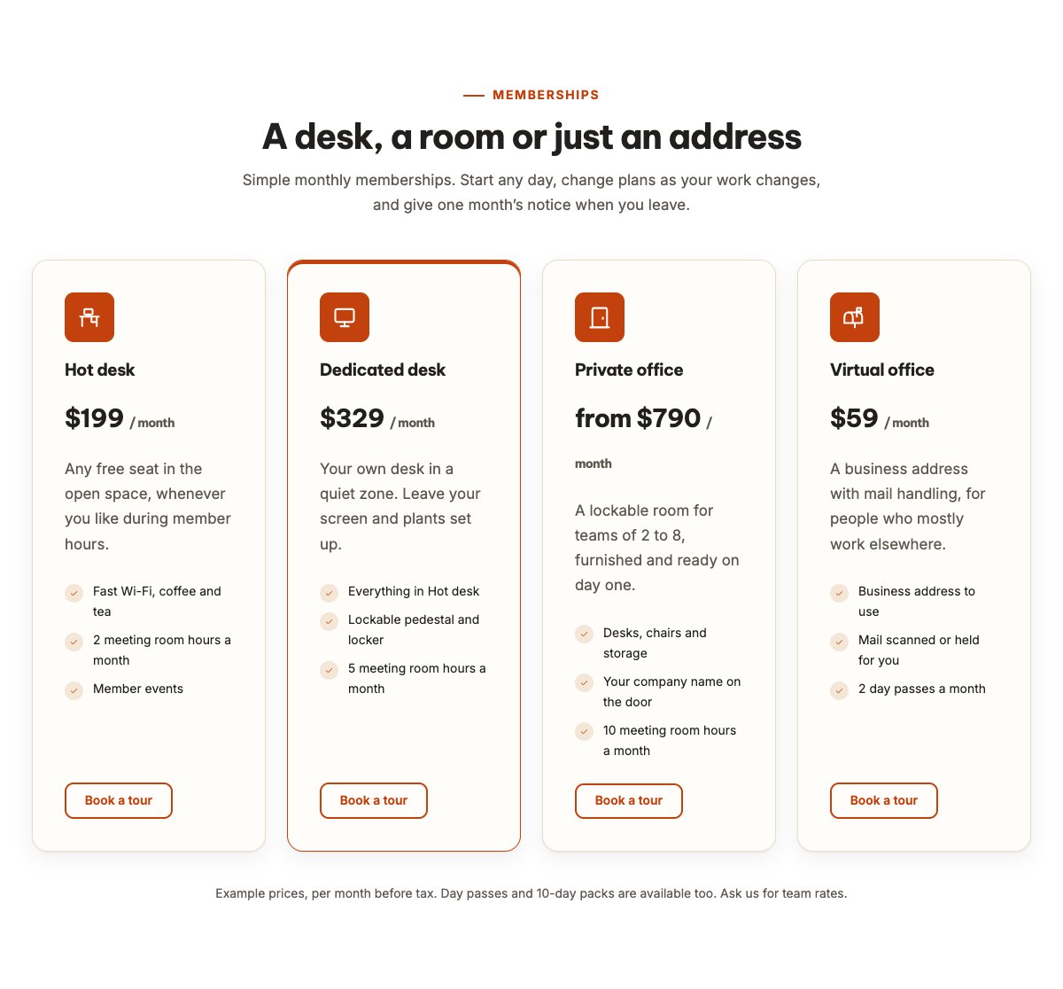 Memberships