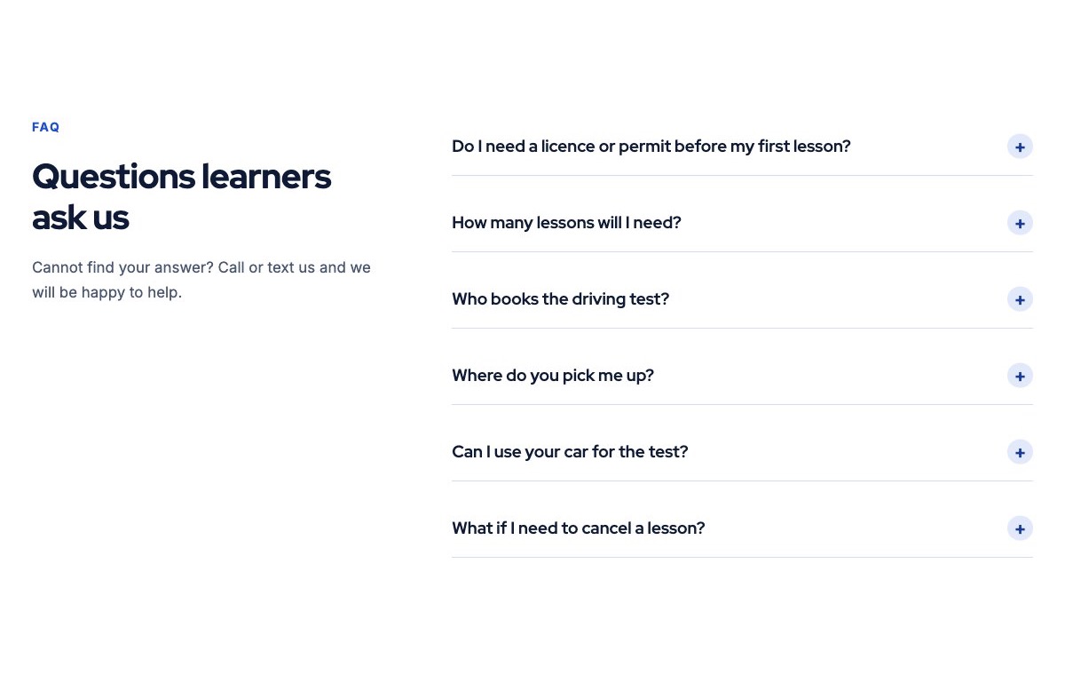 Learner FAQ