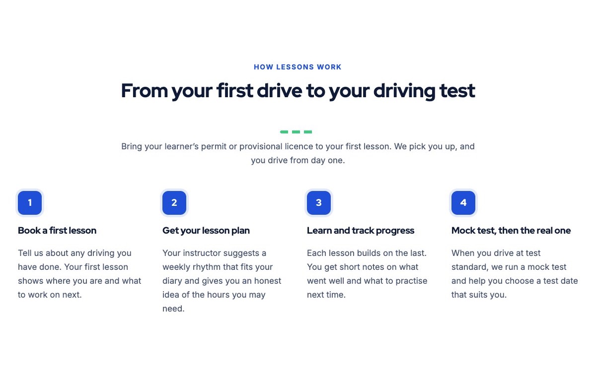 How lessons work