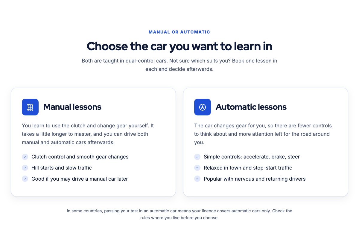 Manual or automatic