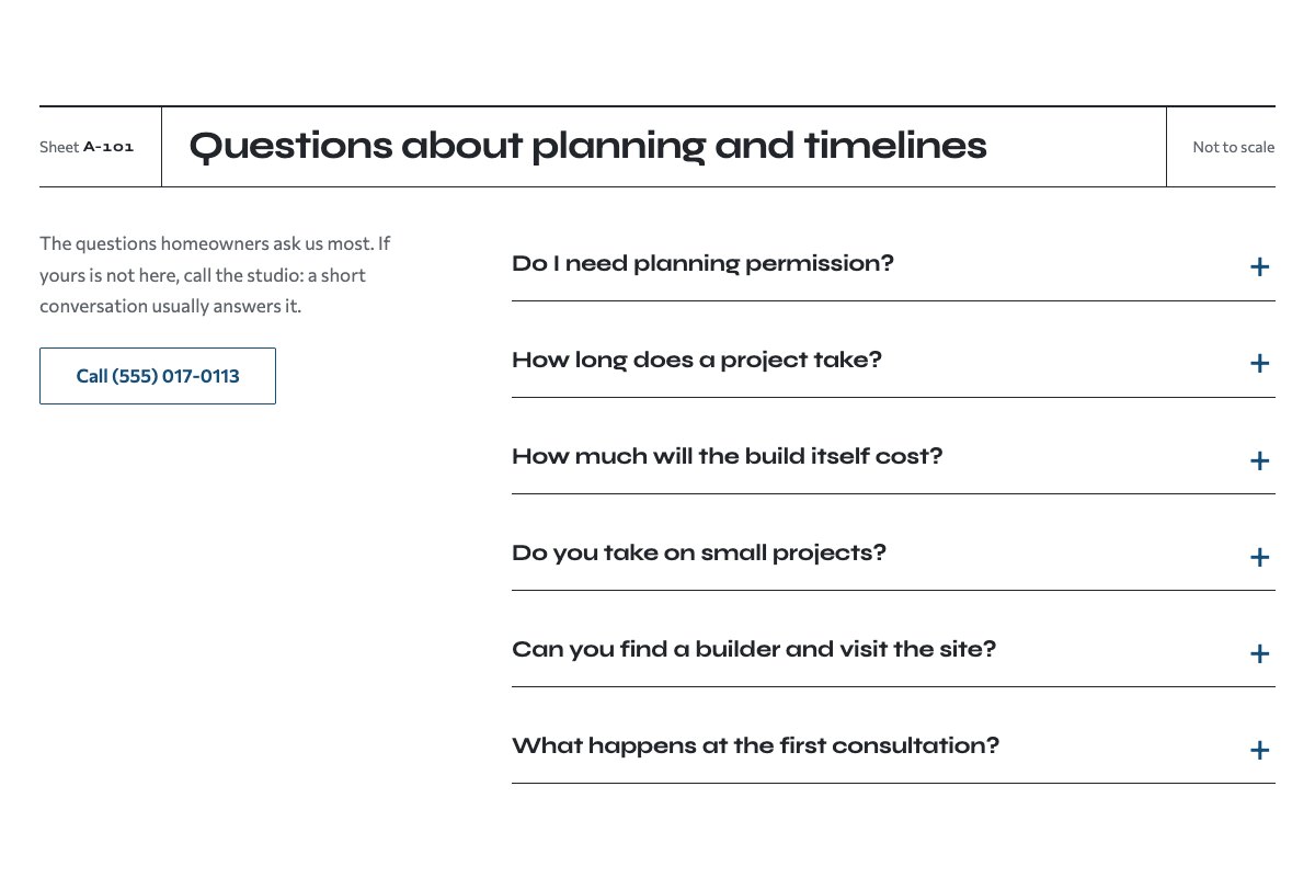 Planning and timelines FAQ