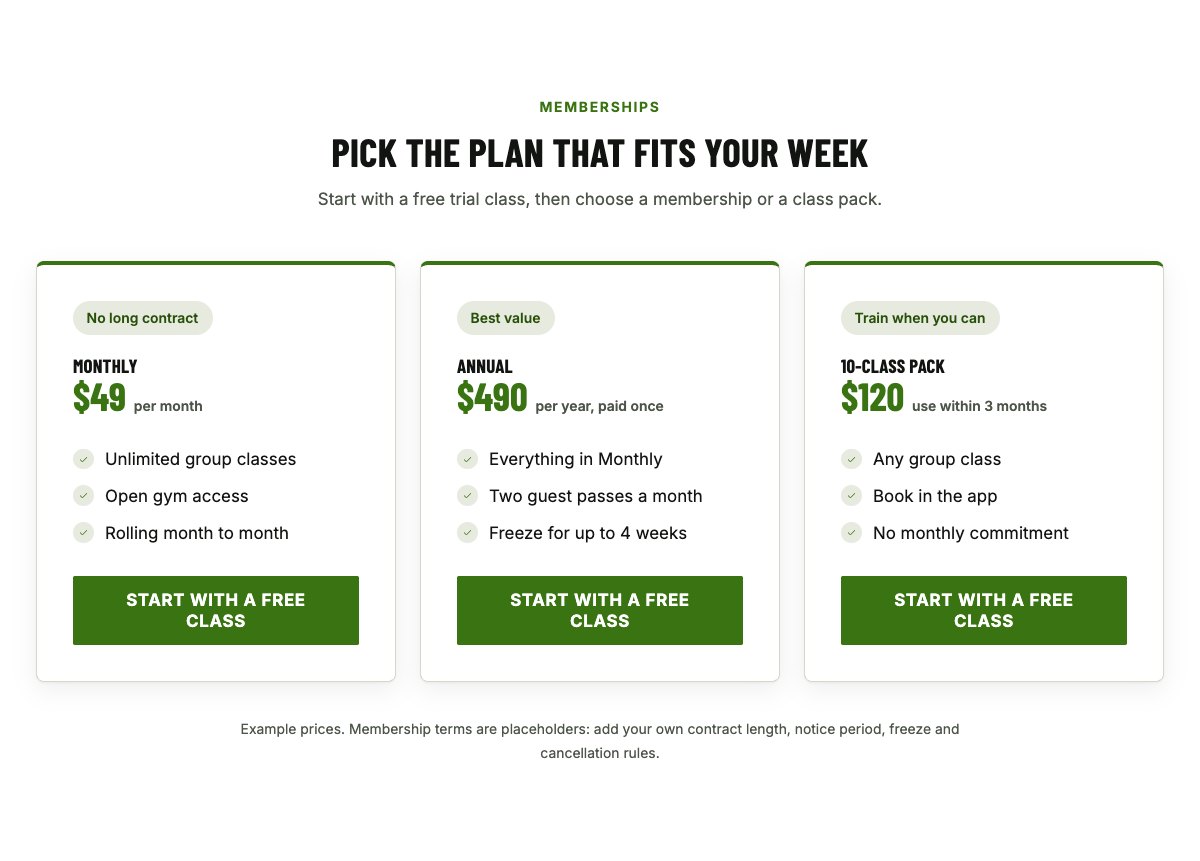 Membership plans