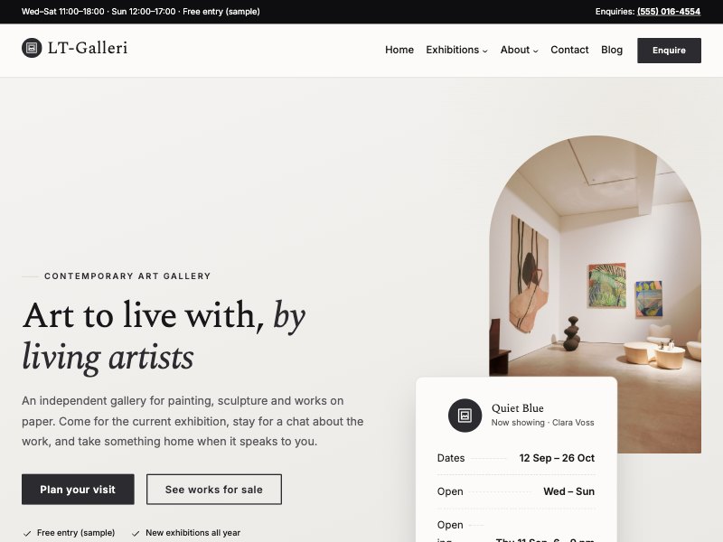 LT Galleri – Graphite colour style