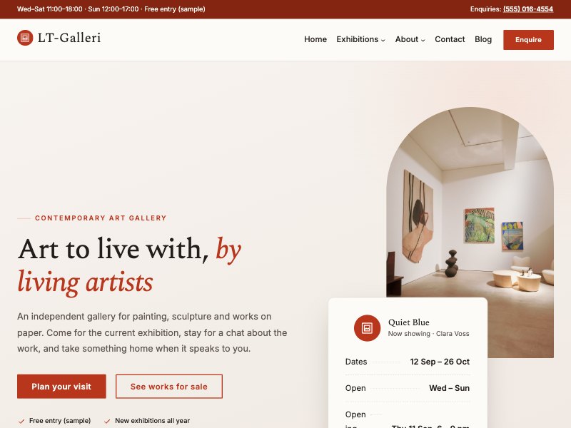 LT Galleri – Vermilion colour style