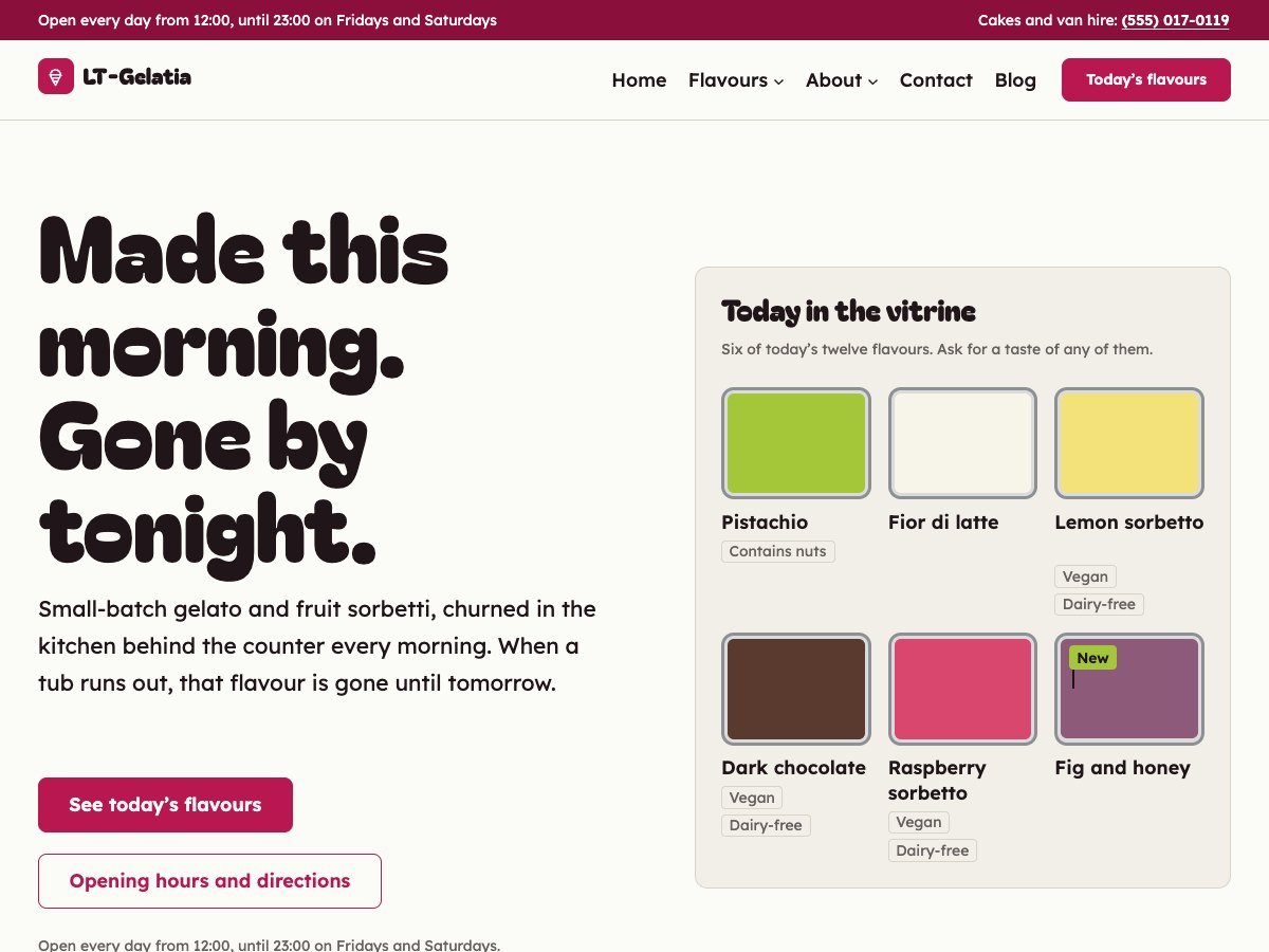 LT Gelatia homepage