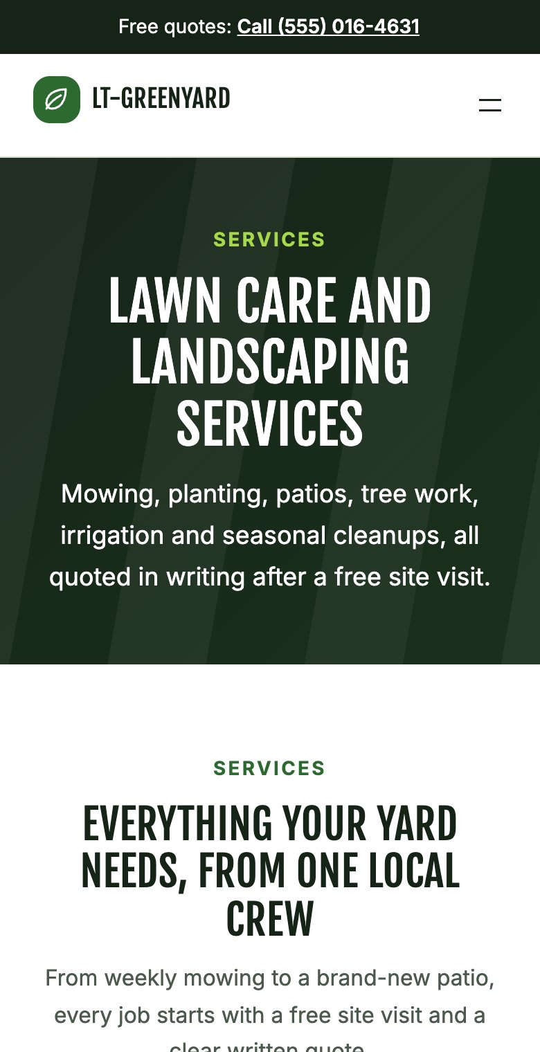 LT Greenyard mobile treatments