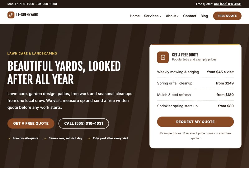 LT Greenyard – Cedar colour style