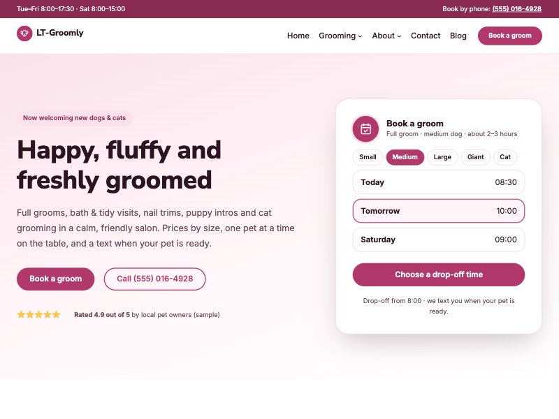 LT Groomly – Rosy Nose colour style