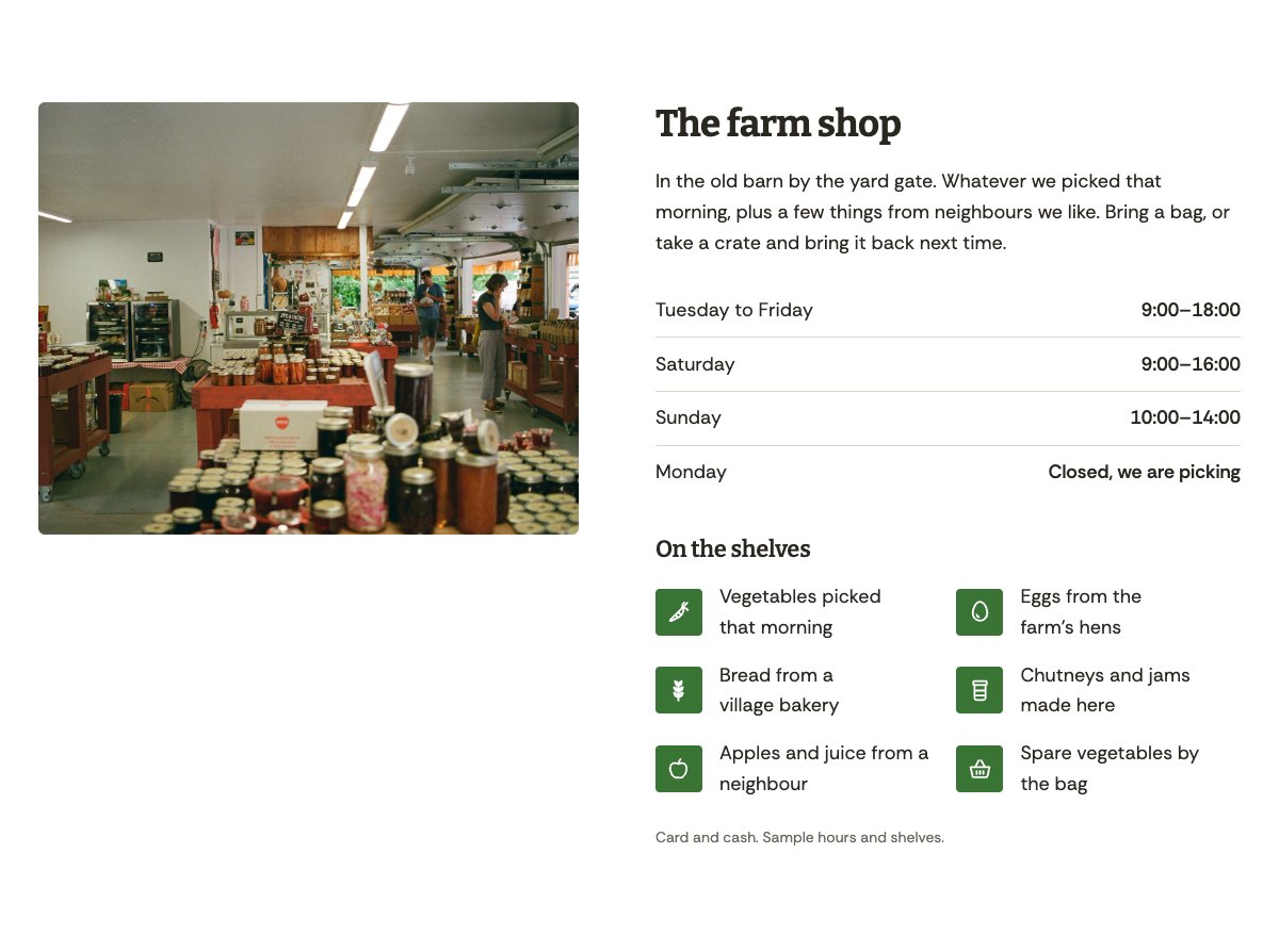 Farm shop