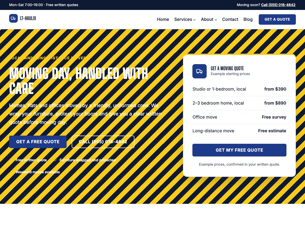 LT Haulix homepage