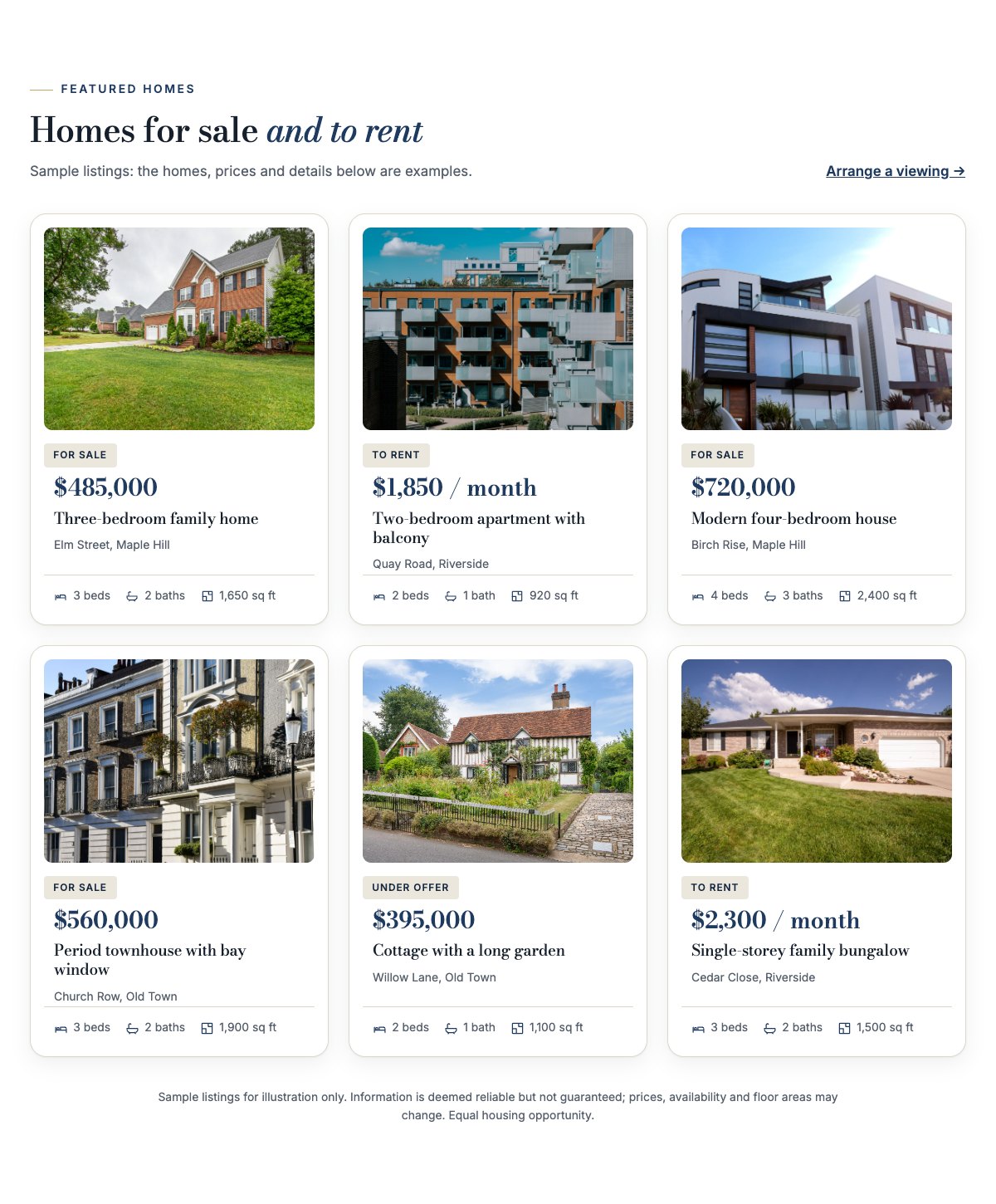 Featured listings