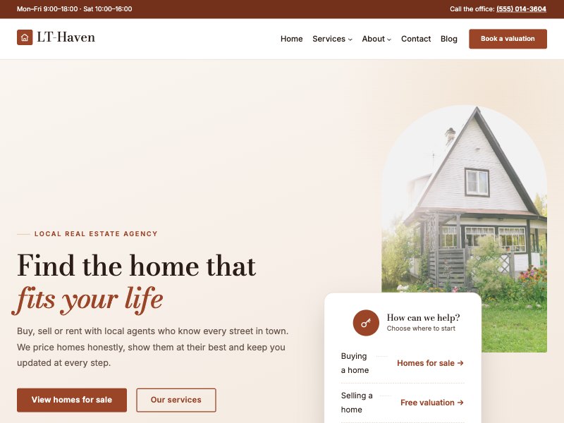 LT Haven – Terracotta colour style