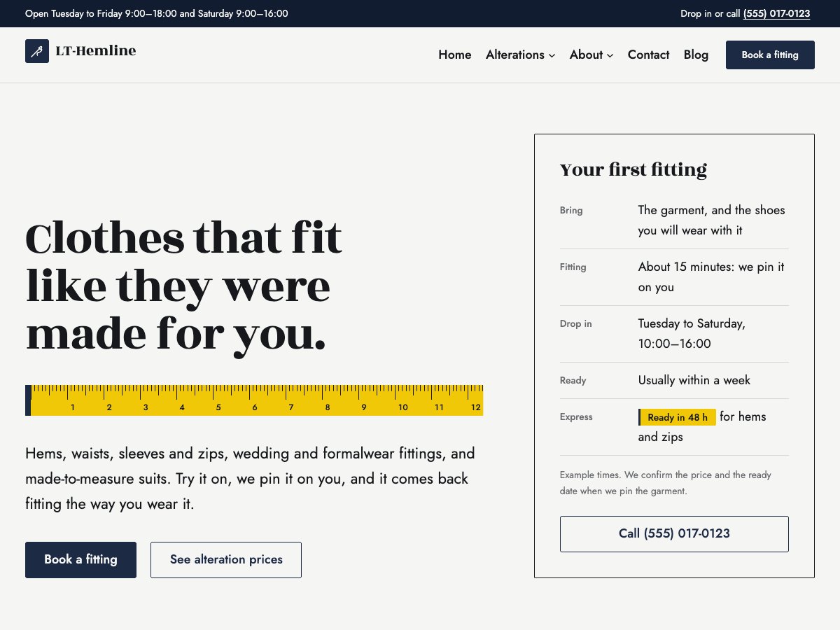 LT Hemline homepage
