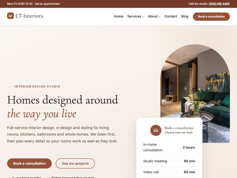 LT Interiora – Travertine colour style