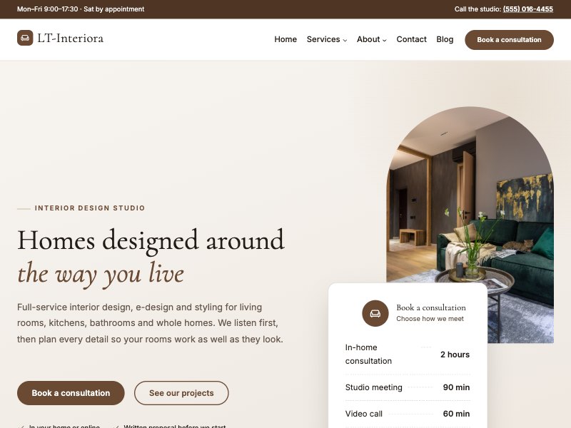 LT Interiora – Walnut colour style