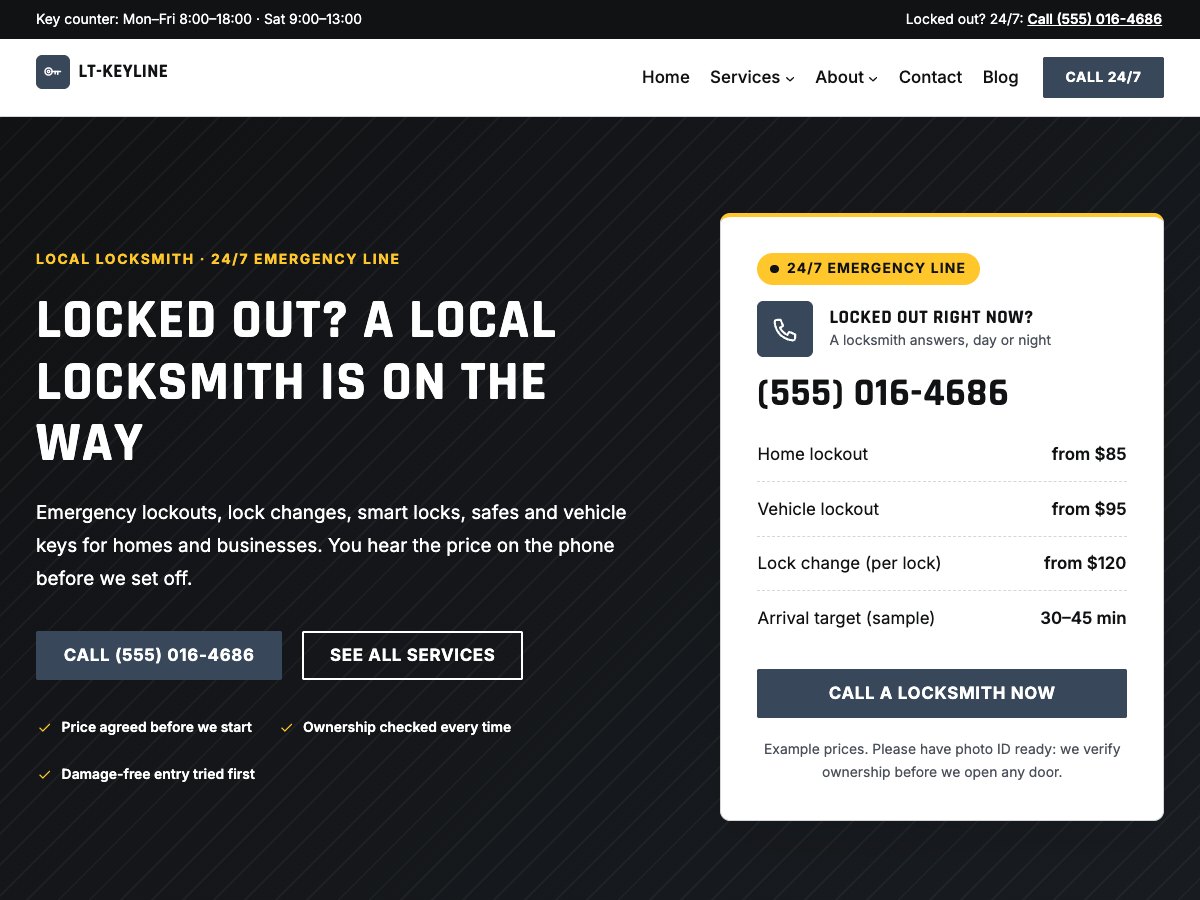 LT Keyline homepage