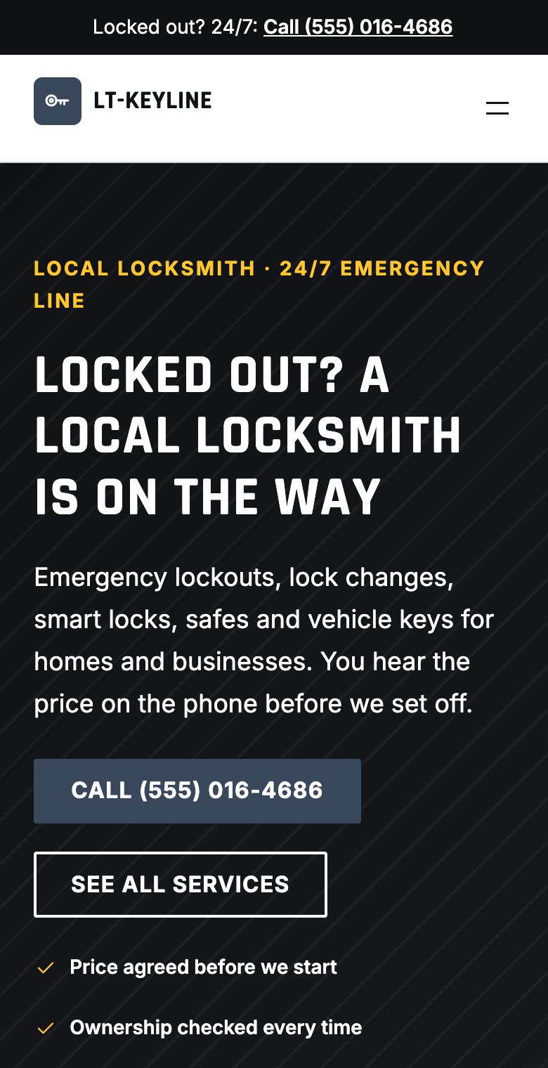 LT Keyline on a phone