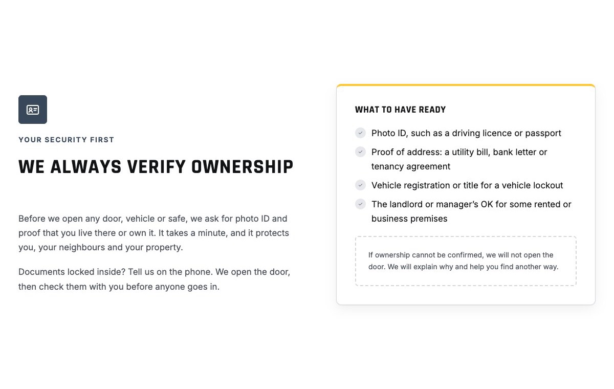 Ownership check