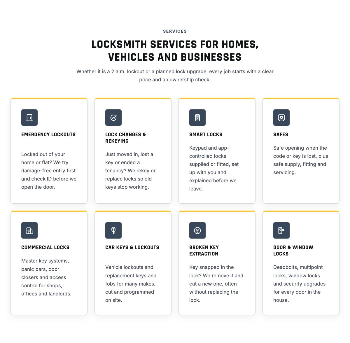 Services grid