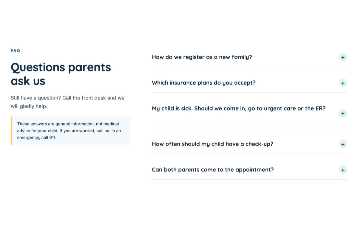 Parent FAQ