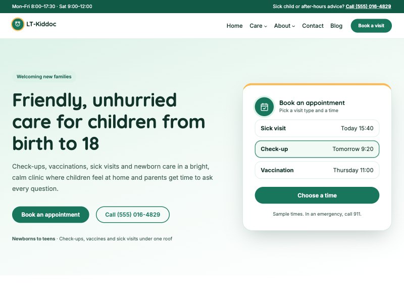 LT Kiddoc – Peppermint colour style