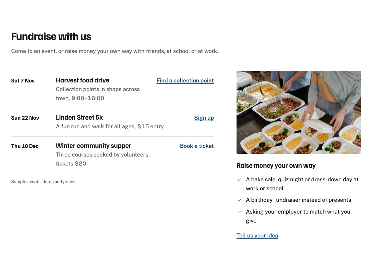 Fundraise and events