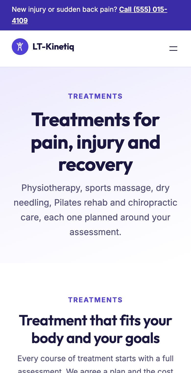 LT Kinetiq mobile treatments