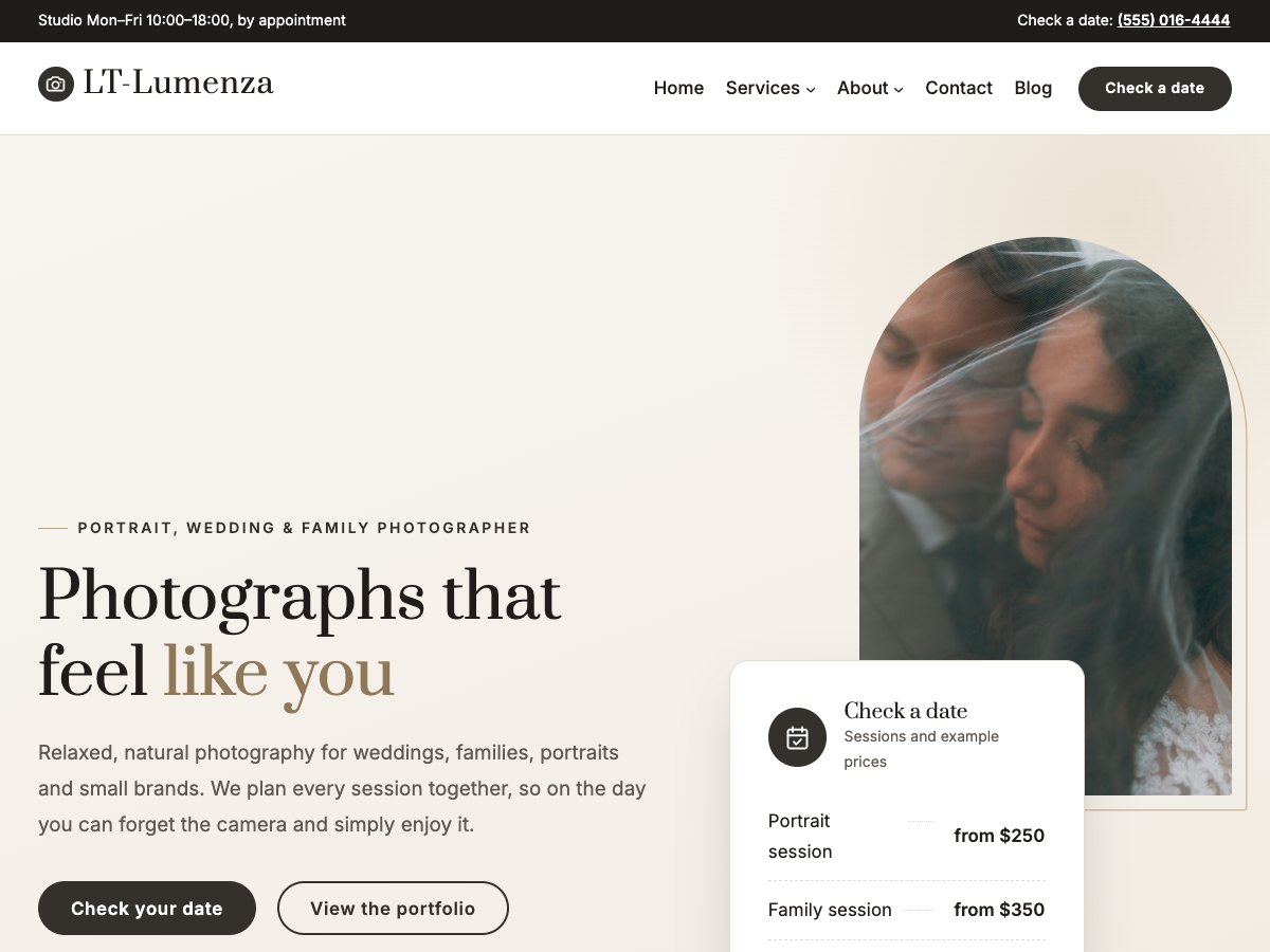 LT Lumenza homepage