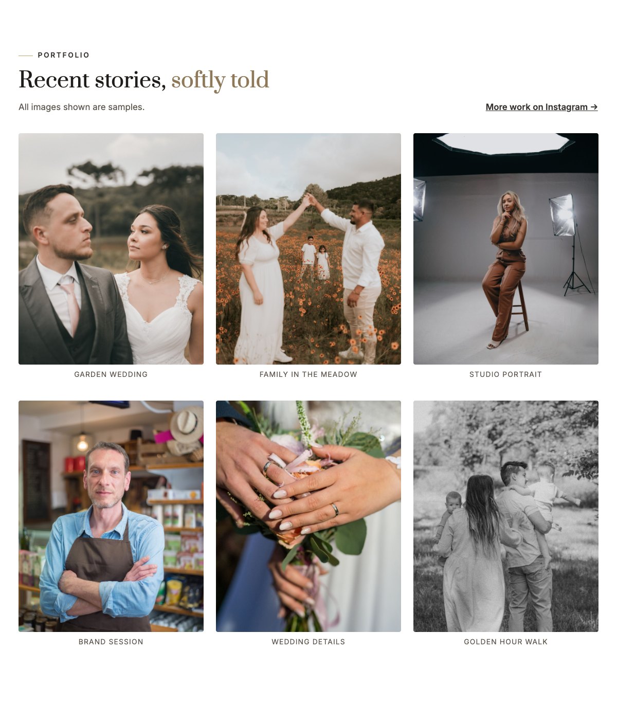 Portfolio gallery