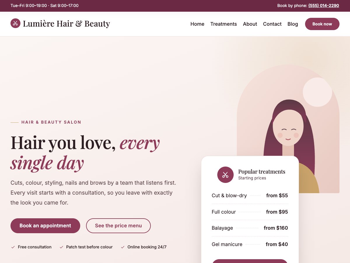 LT Lumière homepage