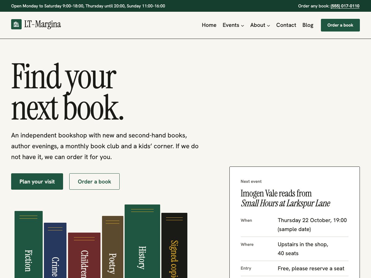 LT Margina homepage